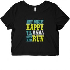 Ladies Slim Fit Crop Top Tee