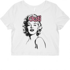 Ladies Slim Fit Crop Top Tee