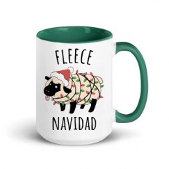 15oz Ceramic Mug with Color Inside