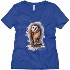 Ladies Relaxed Fit V-Neck Tee
