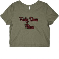 Ladies Slim Fit Crop Top Tee