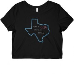 Ladies Slim Fit Crop Top Tee