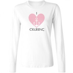 Ladies Relaxed Fit Basic Long Sleeve Tee