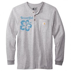 Unisex Carhartt Long Sleeve Henley Tee