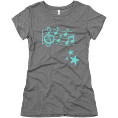 Ladies Slim Fit Super Soft Triblend Tee