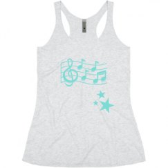 Ladies Slim Fit Super Soft Racerback Triblend Tank
