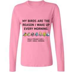 Ladies Relaxed Fit Basic Long Sleeve Tee