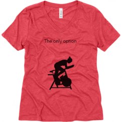 Ladies Relaxed Fit Super Soft Triblend V-Neck Tee