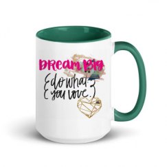 15oz Ceramic Mug with Color Inside