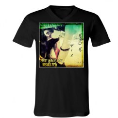 Unisex V-Neck Jersey Tee