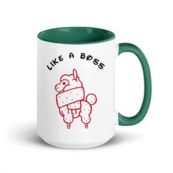 15oz Ceramic Mug with Color Inside