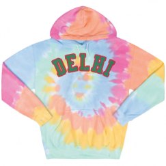 Unisex Tie-Dye Fleece Hoodie
