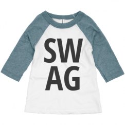 Toddler 3/4 Sleeve Raglan Tee