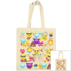 Crazy Emoji Tote Bag