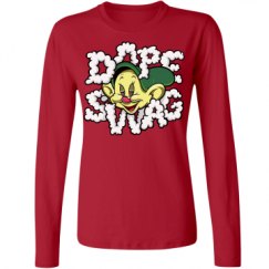 Ladies Relaxed Fit Basic Long Sleeve Tee