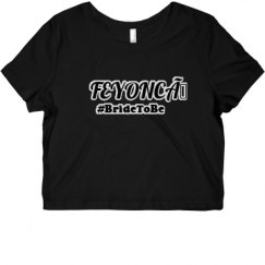 Ladies Slim Fit Crop Top Tee