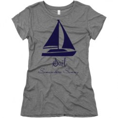 Ladies Slim Fit Super Soft Triblend Tee