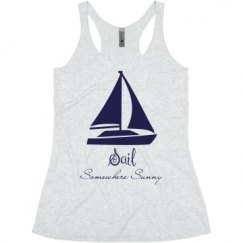 Ladies Slim Fit Super Soft Racerback Triblend Tank