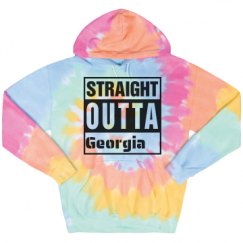 Unisex Tie-Dye Fleece Hoodie