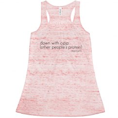 down with o.p.p. racerback