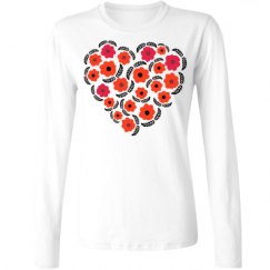 Ladies Relaxed Fit Basic Long Sleeve Tee