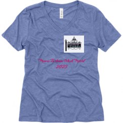 Ladies Relaxed Fit Super Soft Triblend V-Neck Tee