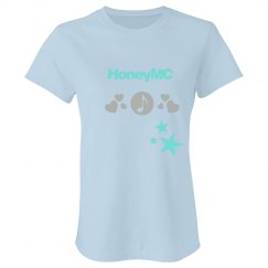Teal honeymc ladies tshirt