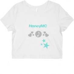 Ladies Slim Fit Crop Top Tee