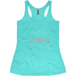 Ladies Slim Fit Super Soft Racerback Triblend Tank