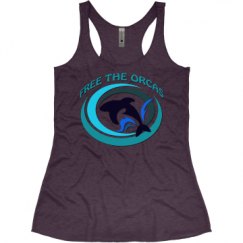 Ladies Slim Fit Super Soft Racerback Triblend Tank
