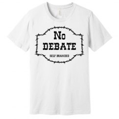 No Debate Tee White