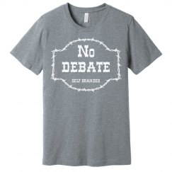 No Debate Tee Gray