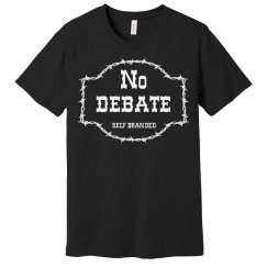 No Debate Tee Blk