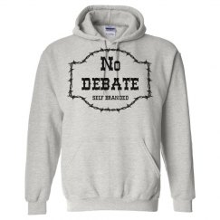 No Debate Hoodie Gray