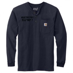 Unisex Carhartt Long Sleeve Henley Tee
