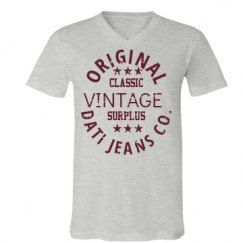 Unisex V-Neck Jersey Tee