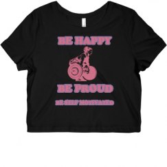 Ladies Slim Fit Crop Top Tee