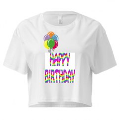 Ladies Festival Cali Crop Top Tee