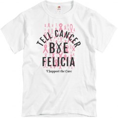 Bye Felicia gray Tee W/black & pink verbiage  