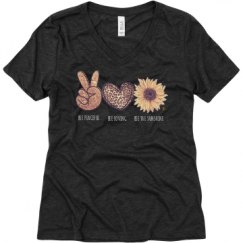 Ladies Relaxed Fit Super Soft Triblend V-Neck Tee
