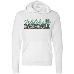 Wildcats Baseball Cat Hoodie White