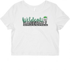 Ladies Slim Fit Crop Top Tee