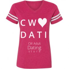 Ladies Relaxed Fit Vintage Sports Tee