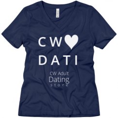 Ladies Relaxed Fit V-Neck Tee