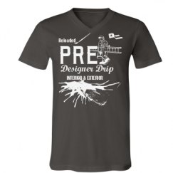 Unisex V-Neck Jersey Tee