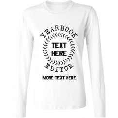 Ladies Relaxed Fit Basic Long Sleeve Tee
