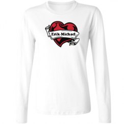 Ladies Relaxed Fit Basic Long Sleeve Tee