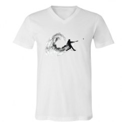 Unisex V-Neck Jersey Tee