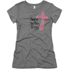 Ladies Slim Fit Super Soft Triblend Tee