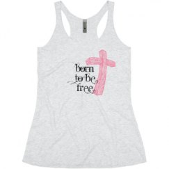 Ladies Slim Fit Super Soft Racerback Triblend Tank